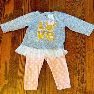 Disney Baby - Minnie Mouse Sweater + Leggings -6/9
Months